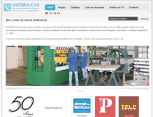 Tablet Screenshot of antebolicas.com